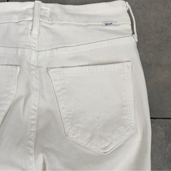 MOTHER the looker ankle in cream puffs wash size 23 - Picture 9 of 10